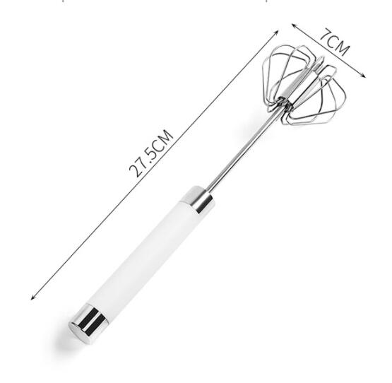 Semi-automatic Stainless Steel Egg Beater Whisk Hand Pressure Rotating Manual Mixer Egg Tools Cream Stirrer Kitchen Accessories